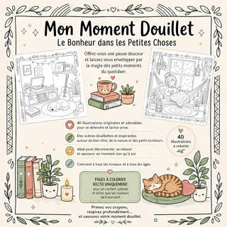Quatrième de couverture — Mon moment douillet