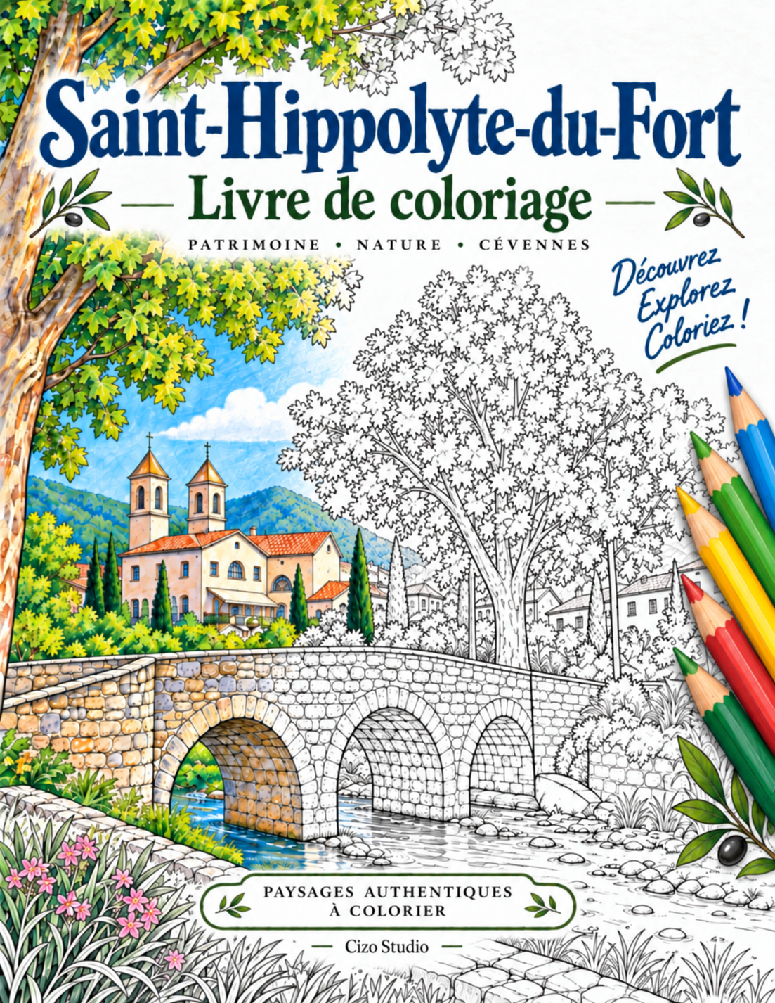 Saint-Hippolyte-du-fort - Livre de coloriage